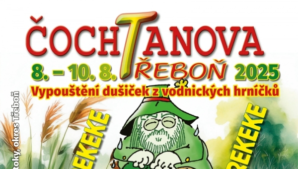 Myslivecká a Čochtanova Třeboň 9. srpna 2025